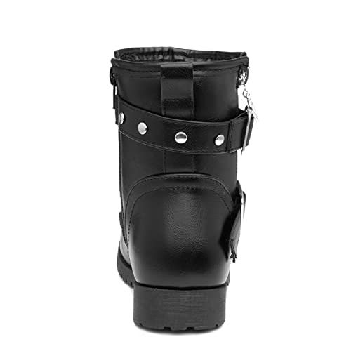 Walkright Lexie Kids Black Studded Ankle Boot - Size 10 Child UK - Black