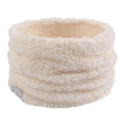 Pesaat Thick Fleece Baby Scarf For Boys Girls Warm Infant Toddler Scarves Kids Neck Warmer Thermal 1-5Y(Beige)