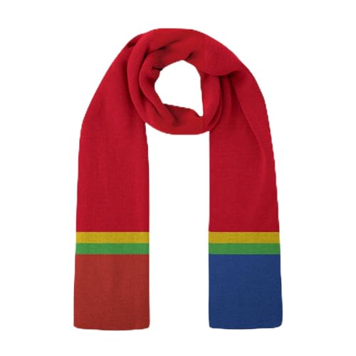 PADIEOE Scarf Children Scarf Winter Scarf Autumn Winter Neckerchiefs Neck Warmer Christmas Scarf for Kid Boys Girls Teenager (Red Rush)