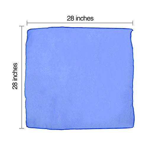 Kiseki Square Juggling Silk Dance Scarf Magic Tricks Scarves Movement Scarves Performance Props Accessories 12pcs 6 Colors