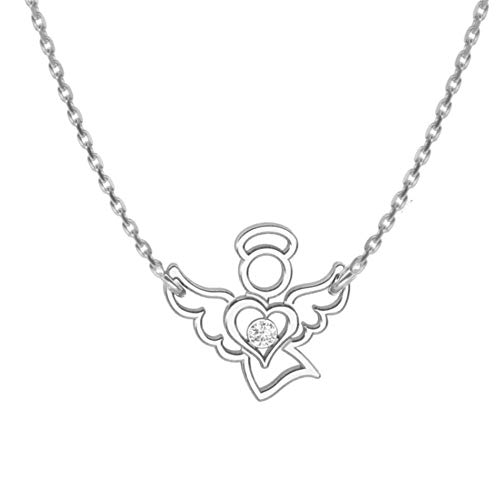 butterfly Girl Delicate Necklace Angel Pendant Guardian Lucky Charm Length Adjustable Jewelry bag Confirmation Gift