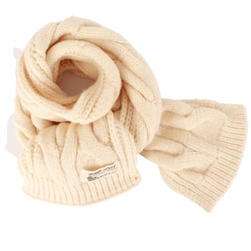 UMiWEi Kids Knitted Scarf, Boys Girls Autumn Winter Collar Scarf Solid Color Neckerchiefs Soft Windproof Neck Warmer for 1-12 Years Old