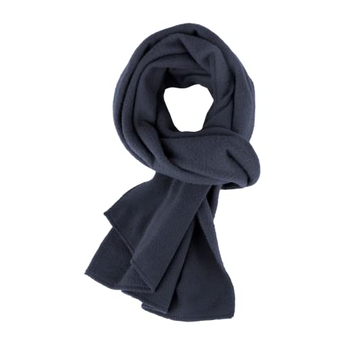 Adventure Togs Kids Scarf, Childrens Fleece Scarf for Boys & Girls, Warm Winter Scarf for School Navy