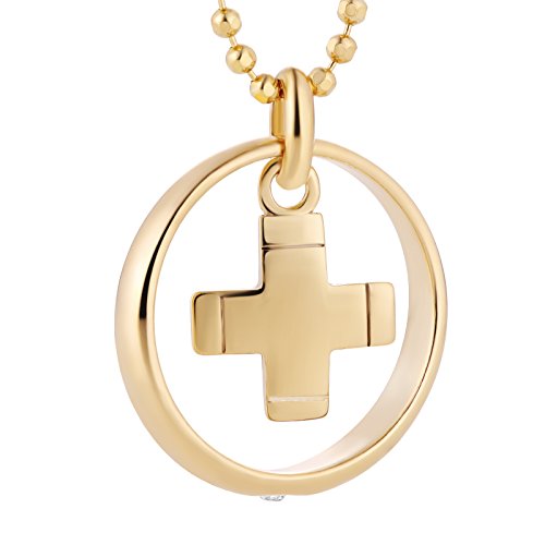 fish Girl boy Baptism Ring Silver Plated Gold Chain Clear Jewelry Case Toddler Gift