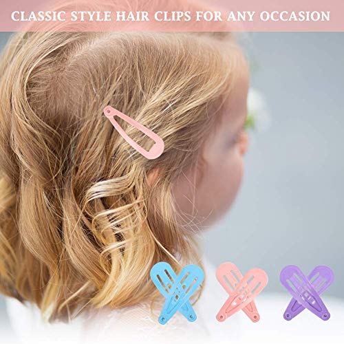 Pack of 100 Baby Hair Clips Girls Hair Clips Small Colourful Mini Baby Hair Clips Children's Jewellery Snap Hair Clips Colourful in 20 Colours Hair Accessory for Children and Women (3 cm)