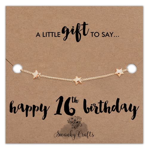 16th Birthday Gifts Girl - 16th Birthday Jewellery, 16th Birthday Gifts, 16 Year Old Girl Gifts, Sweet 16 Gifts for Girls, 16th Birthday Bracelet, 16th Birthday card and Bracelet