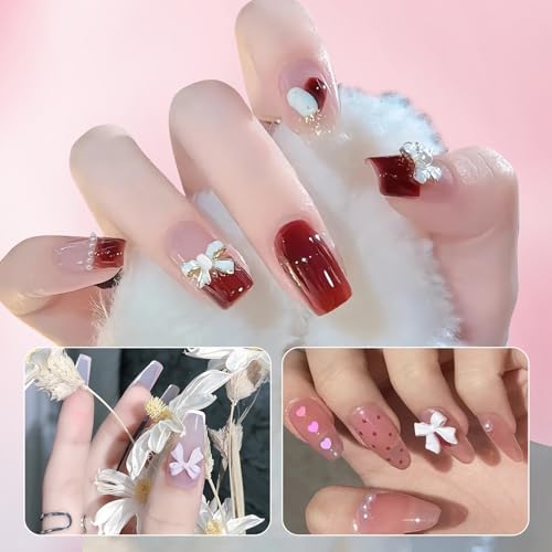 3D Nail Art Charms - 400 PCS Multi Shapes Resin DIY Craft Making Nail Decorations for Nail Art Accessories Jewelry, Phone Case - Bow, Lollipop, Butterfly, Flower, Bear, Heart Jewelry Design
