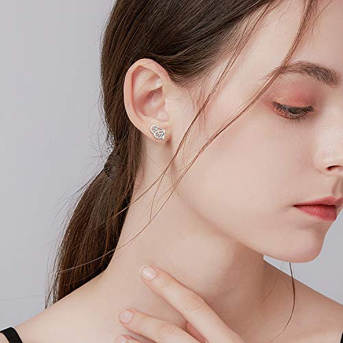 ROMANTICWORK Butterfly Earrings 925 Sterling Silver Butterfly Stud Earrings for Women Girls Hypoallergenic Earrings Birthday Jewelry Gifts
