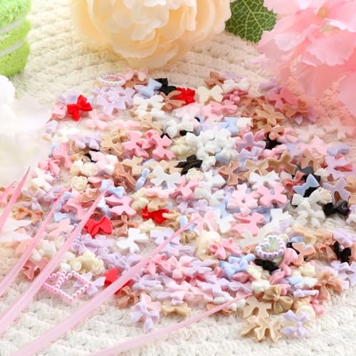 3D Nail Art Charms - 400 PCS Multi Shapes Resin DIY Craft Making Nail Decorations for Nail Art Accessories Jewelry, Phone Case - Bow, Lollipop, Butterfly, Flower, Bear, Heart Jewelry Design