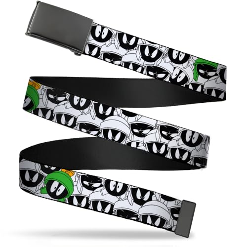 Buckle-Down Kids Web Belt Marvin The Martian 1.0", Multicolor, Wide-Fits Size 20 US
