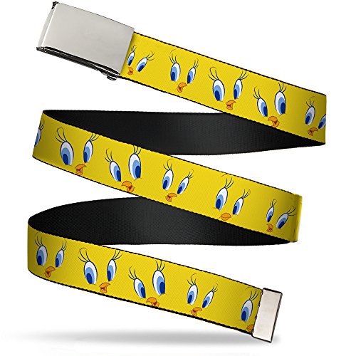 Buckle-Down Kids Web Belt, Tweety Bird Expressions2, 1.0" Wide-Fits Size 20 US
