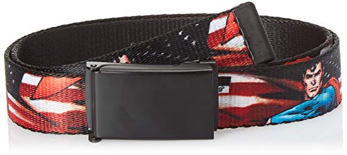 Buckle-Down Kids Web Belt Superman, Multicolor, 1.0" Wide-Fits Size 20 US