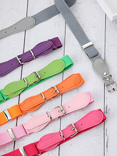 15 Pieces Kids Adjustable Elastic Belt Kids Toddler Belts Pin Buckle Belts for Girls