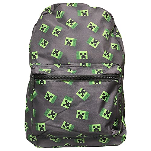 Minecraft Multi Creeper Backpack, fits A4 with internal padded laptop/tablet pouch