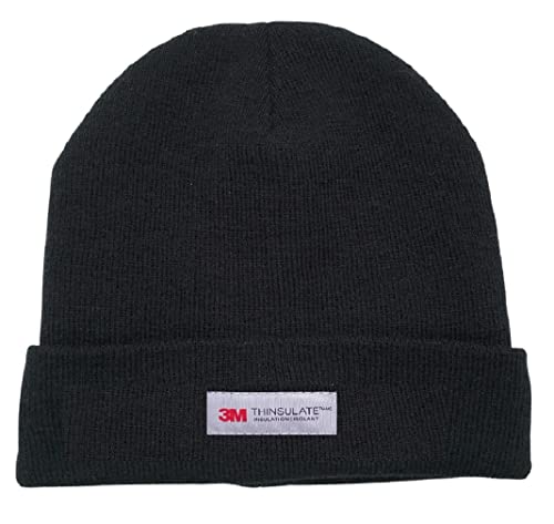 Kids Children's Girls Boys Plain Black Hat Knitted Beanie Hat for Winter Autumn, One only (Black, 10-13 Years)