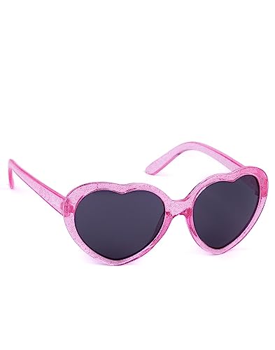 Barbie Girls Snapback Cap & Sunglasses | Pink Ombre Summer Hat & Love Heart Shades for Kids | Classic Logo Adjustable Clasp Holiday Headwear | Cool Merchandise Gift for Children