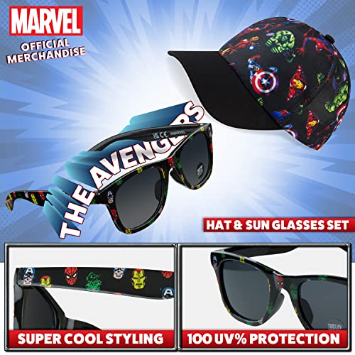 Marvel Baseball Cap for Boys Breathable Boys Hat Summer Accessories One Size Adjustable Strap Spiderman Avengers Gifts for Boys (Navy/Multi)