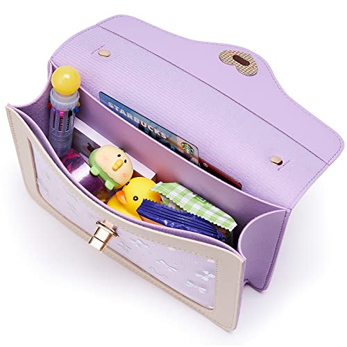 KALIDI Little Girls Handbags Heart Shaped Lock Girls Purse Mini Crossbody Bags Chain Kids Handbag Shoulder Bag for Girls Children Toddler Teens,pink