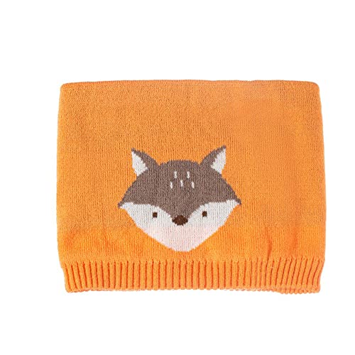 Baby Fox Hats Baby Mittens Baby Girls Boys Winter Warm Knit Hat Scarf Gloves 3 Pieces Set (Orange, 1-4 Years)