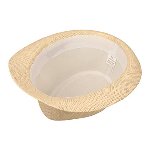Lyguy Baby Hat, Children Kids Summer Beach Straw Hat Jazz Panama Trilby Fedora Hat Gangster Cap Outdoor Breathable Hats Girls Boys Sunhat D
