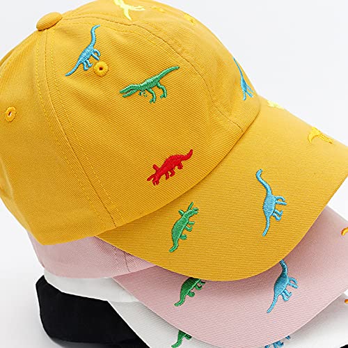 iNszkoos 2-6 Years Children's Dinosaur Baseball Cap Summer Sun Hat for Kids, Unisex Cotton Embroidered UV Protection Hat Golf Baseball Sports Cap Beanie Hat for Boy Girl Baby Infant Toddler Blue