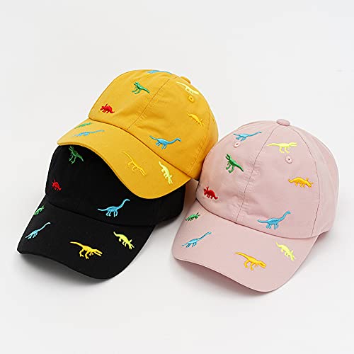 iNszkoos 2-6 Years Children's Dinosaur Baseball Cap Summer Sun Hat for Kids, Unisex Cotton Embroidered UV Protection Hat Golf Baseball Sports Cap Beanie Hat for Boy Girl Baby Infant Toddler Blue