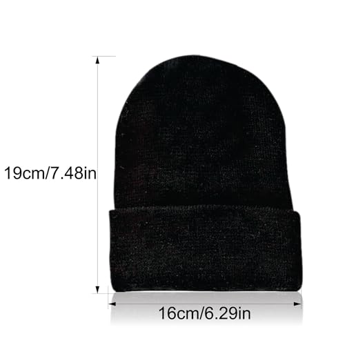 Thermal Hat Winter Hat For Kids Heat Insulated Cap Warm Windproof Headwear Skull Ear Covers Snow Hiking Cycling Outdoor Activities Unisex Children Toddler Cold Weather Accessories One Size Black (1pc)