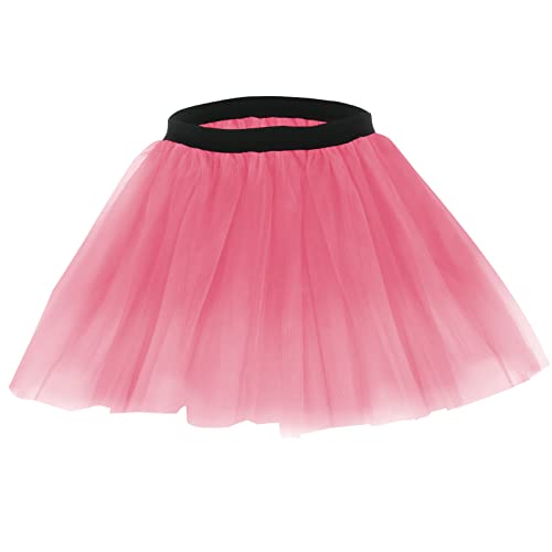 Molain Rainbow Dance Skirt Clothes Costume Bottoms Set Suit of Girl Women Adult Layered Tulle Dress Outfits Ballet Onesie Birthday Halloween Christmas Day New Year (Light Pink for Adult)