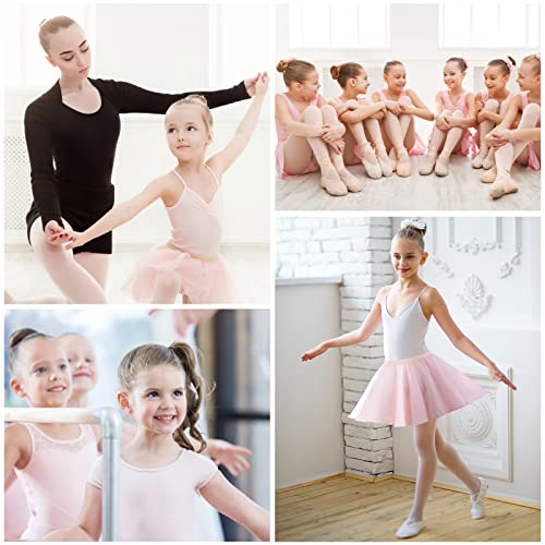 Yolev Ballet Wrap Skirt for Girls/Toddler, Kids Chiffon Dance Skirts for Kids Girls Toddler Performance Pull-On Skirt Dancewear Costumes Light Pink