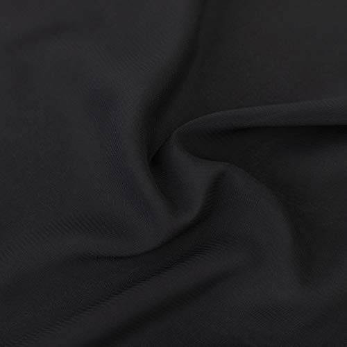 SKYSOAR Woemns Girls Ballet Wrap Skirt Dance Chiffon Wrap Skirt with Adjustable Waist tie for Kids and Adult, Black(adjustable Tie), S (110-130cm)