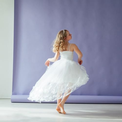 Amosfun Flower Girl Petticoat Tutu Skirt Crinoline Wedding Flower Children Layered Tulle Princess Dresses Underskirt for Child Kids Girl Size 35cm White