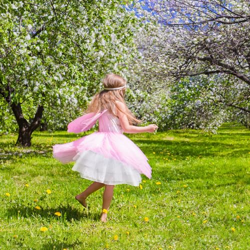 Amosfun Flower Girl Petticoat Tutu Skirt Crinoline Wedding Flower Children Layered Tulle Princess Dresses Underskirt for Child Kids Girl Size 35cm White