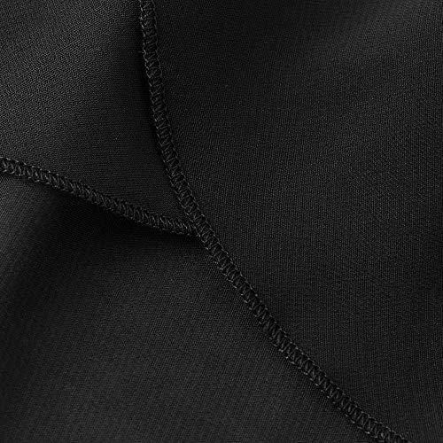 Bezioner Ballet Skirt Pull On Dance Skirts with Elastic Waistband for Girls Women Black M