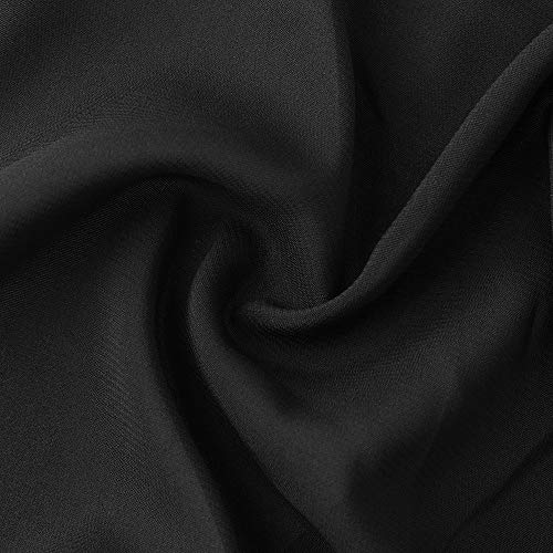 Bezioner Ballet Skirt Pull On Dance Skirts with Elastic Waistband for Girls Women Black M