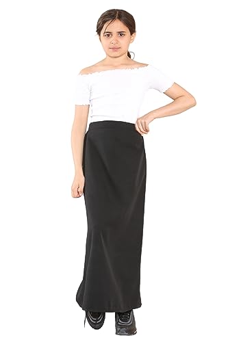 Girls School Maxi Skirts Long Ankle Length Girls Long Skirt Half Elasticated Waist (as8, Age, 11_Years, 12_Years, Regular, Black)