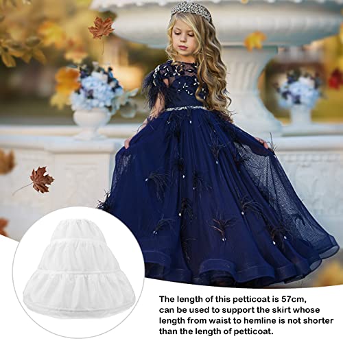 BESTOMZ Hoop Skirt Shirt Skirt Girls' Skirts Skorts Flower Girl Dresses for Weddings, Petticoat Half Flower Girl Crinoline Skirt