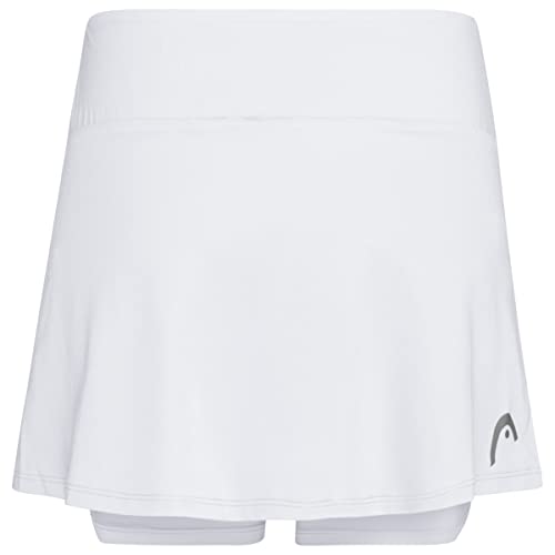 HEAD Unisex Kids Club Basic Girls Skort, White, 7-8 Years UK