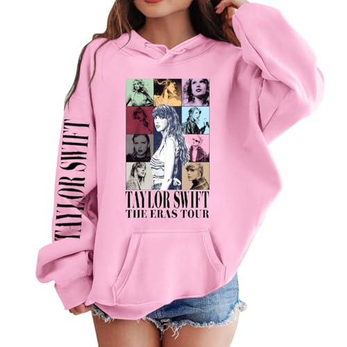 PEKLOKIW Sweatshirts Girls Hoodie Fashion Graphic Sweatshirt Pullover Shirts Fans Hoodie Concert Clothing Long Sleeve T Shirt Teen Girls Blouse Tee Shirt Gifts Crewneck Loose Fit Tops Pullovers