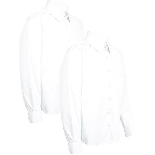 A2Z 4 Kids Girls T Shirts Plain Summer Tank Top & Tees - Girls UF Shirt White 2 Pack 13-14