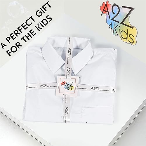 A2Z 4 Kids Girls T Shirts Plain Summer Tank Top & Tees - Girls UF Shirt White 2 Pack 13-14