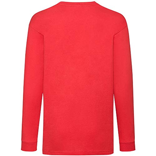 Fruit of the Loom Valueweight Children's Long-Sleeve T-Shirt Choice of Colours - - 10 Years