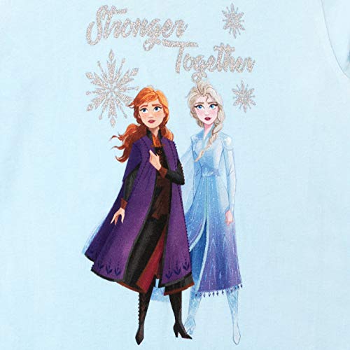 Disney Girls Frozen Pinafore Dress and Top Blue Age 4 to 5 Years