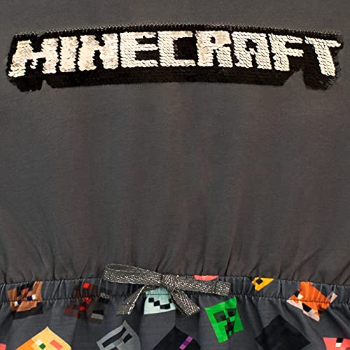 Minecraft Girls Dress Grey Age 6 to 7 Years