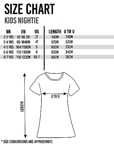 Paw Patrol Nightie 2 Pack Kids | Girls Pink And Blue Skye Unicorn Night Dress | Short Sleeve Pyjamas | Children TV Series Merchandise