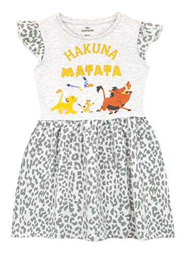 Disney Girls Dress Lion King Grey 7-8 Years