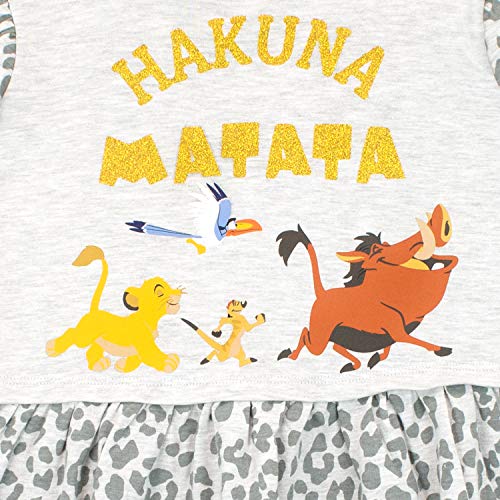 Disney Girls Dress Lion King Grey 7-8 Years