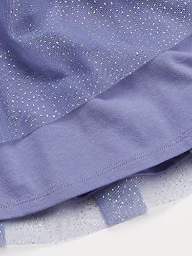 Amazon Essentials Disney | Marvel | Star Wars | Frozen | Princess Girls' Knitted Short-Sleeved Tutu Dresses (Previously Spotted Zebra), Blue Frozen 2 Fearless, 11-12 Years