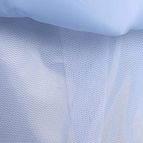 Flower Girls Dress Floral Embroidered Sleeveless Wedding Bridesmaid Birthday Party Dresses Kids Princess Pageant Gown First Communion Evening Long Dress Prom Ball for Girls Sky Blue 11-12 Years