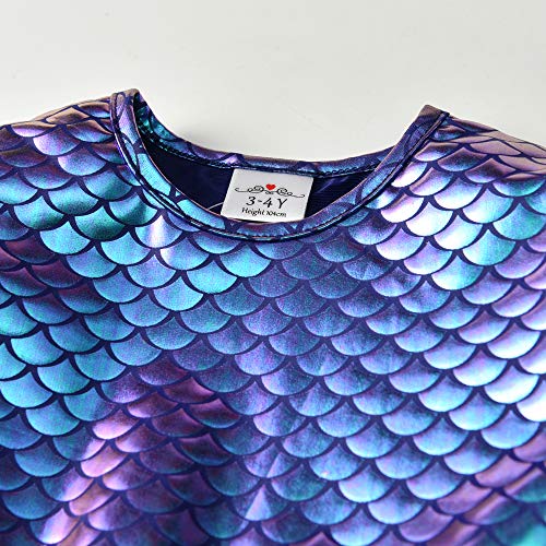 VIKITA Girls Dresses Mermaid Princess Tulle Party Wedding Dress LH4599 4-5 Years