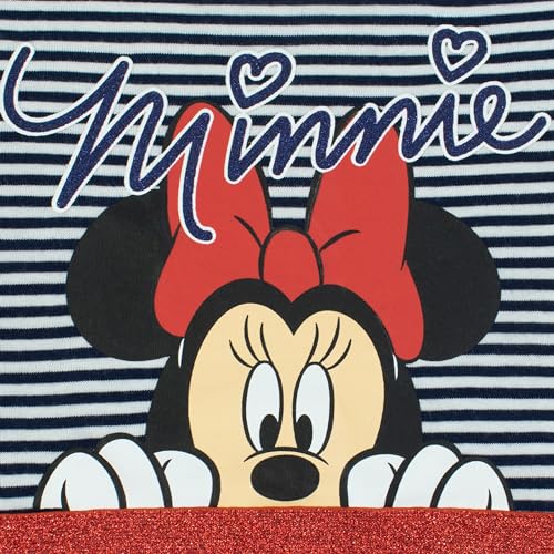 Disney Minnie Mouse Dress | Minnie Mouse Dress for Girls | Girls Long Sleeve Dress | Multicolour 2-3 Years Multicoloured